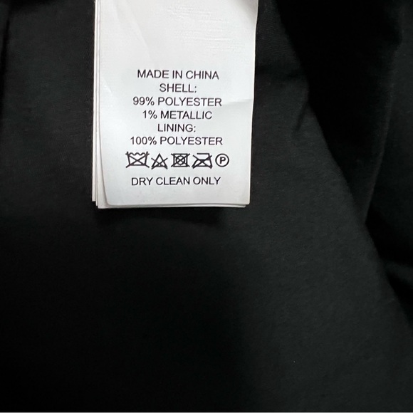 Kate Spade Metallic Black Floral Jacquard Pants Size 8 - Picture 7 of 9